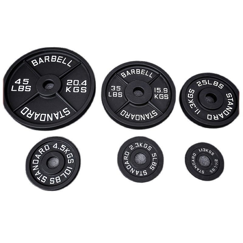 Durable 5kg 10kg 20kg 50kg Cast Iron Barbell Weight Lifting Plate for Commercial and Home