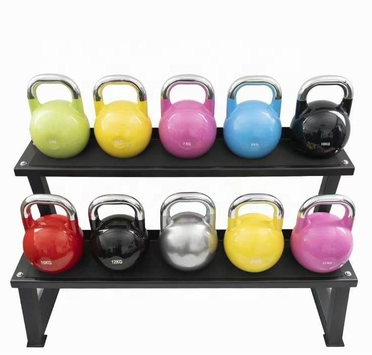 Competition Kettlebell for Pro Grade Workout Unisex Powder Coated Cast Iron Free Weight
