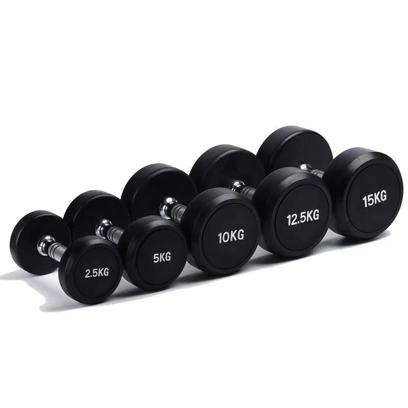 Weightlifting Exercise Dumbbells with Optional Selectable Frame Color Rubber Material