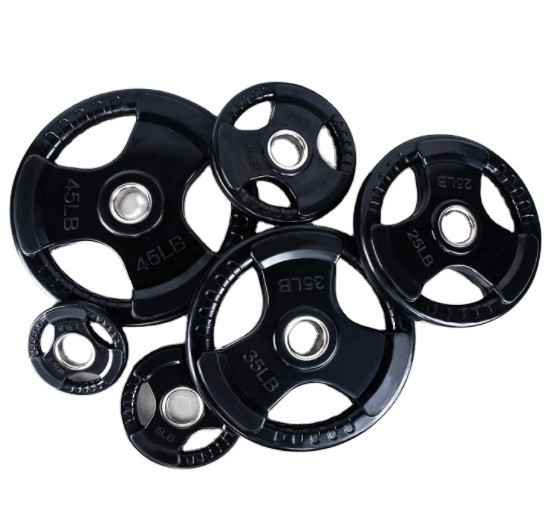 Unisex Rubber Barbell Weight Plates Perfect for Any Fitness Goal 2.5/5/10/25/35/45lbs