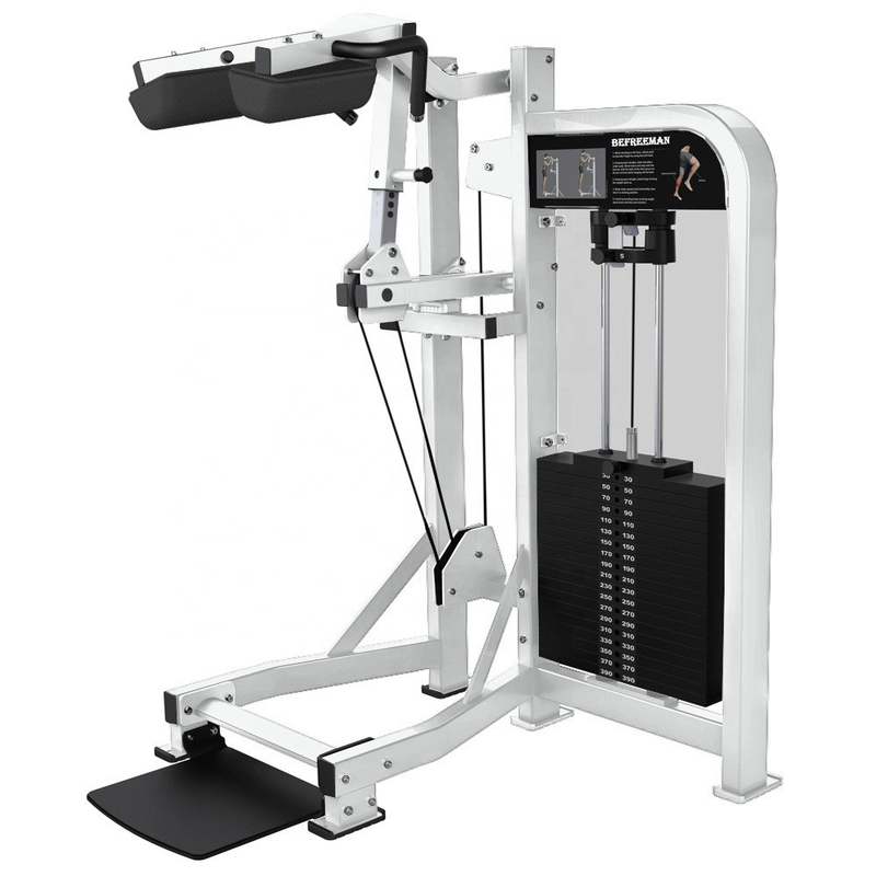 Fitness Steel Standing Calf Raise Machine Medium Loader Type with Pin Load Selection