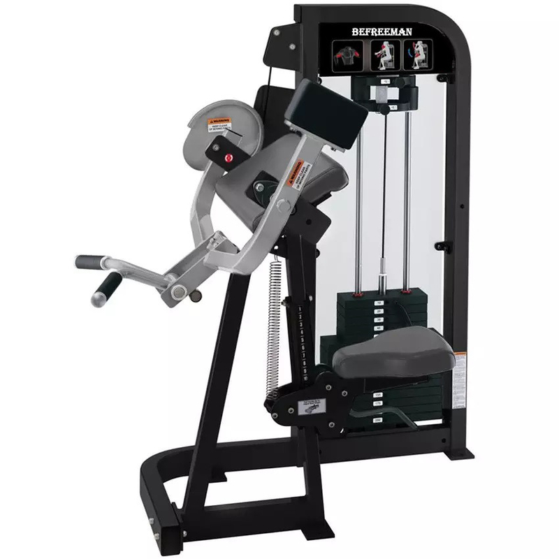 Medium Loader Pin Loaded Steel Seated Biceps Curl for Strength Training Gym Equipment