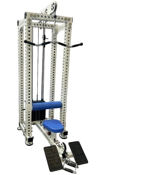 Strength Training 2 in 1 High Pull Low Row Fitness Equipment with Multi-Level Adjustment