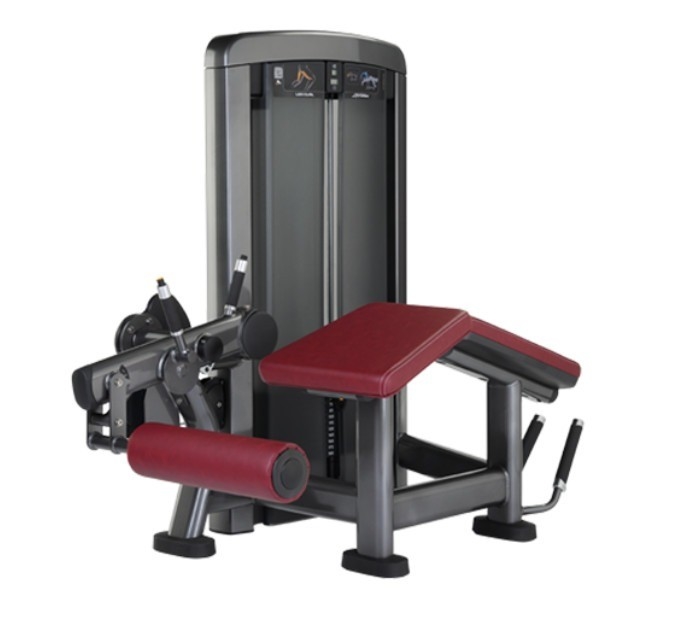 Dual Function Pin Loaded Quads Calf Workout for Leg Exercise Adjustable Prone Leg Curl