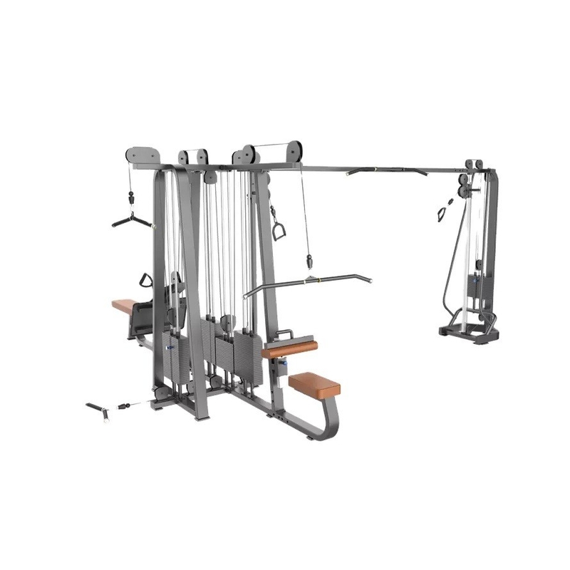 8 Station Lat Pull down Long Pull Back Press Cable Crossover Low Row kin up and down
