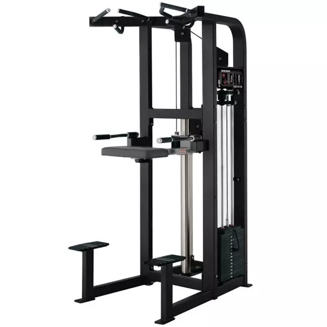 Steel Dip/Chin Assisted Chin Pull Up Machine for Strength Training in Commercial Gym